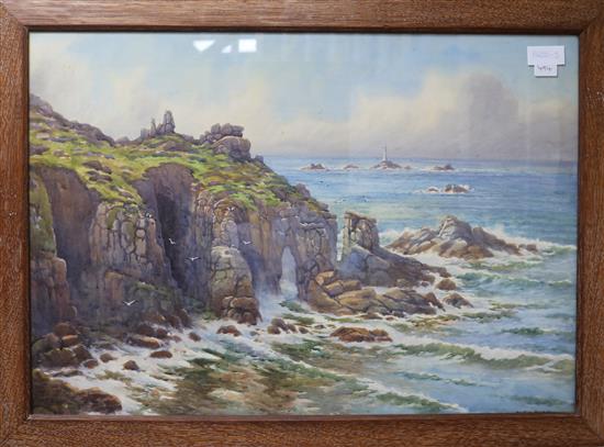 Douglas Pinder Coastal landscape 20 x 29in.
